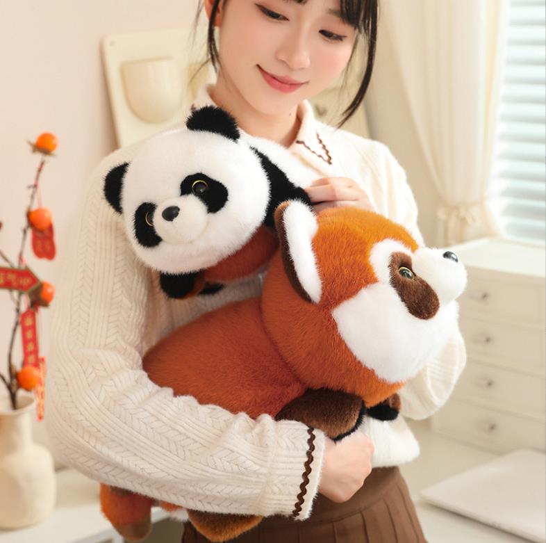 Customized Cute Panda Plush Toy Turn Into Stuffed Animal Toys Baby Kids Dolls 2
