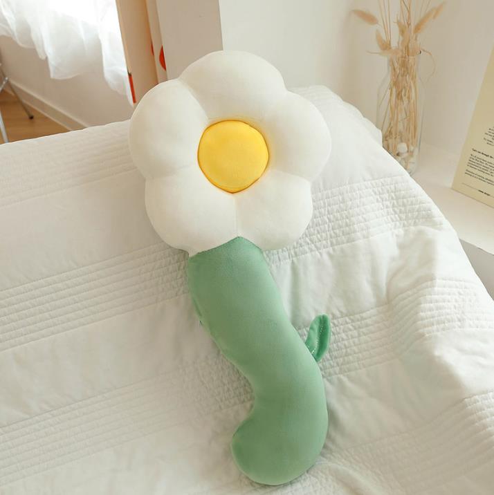 Beatiful Sun Flower Plush Pillow Super Soft Long Plant Pillows Toy Bed Cushion 2