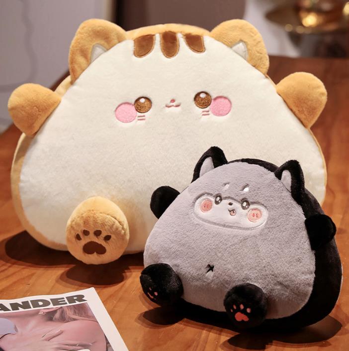 New rice ball cat big pillow cute sandwich plush doll bed big cushion for girls birthday gift 4