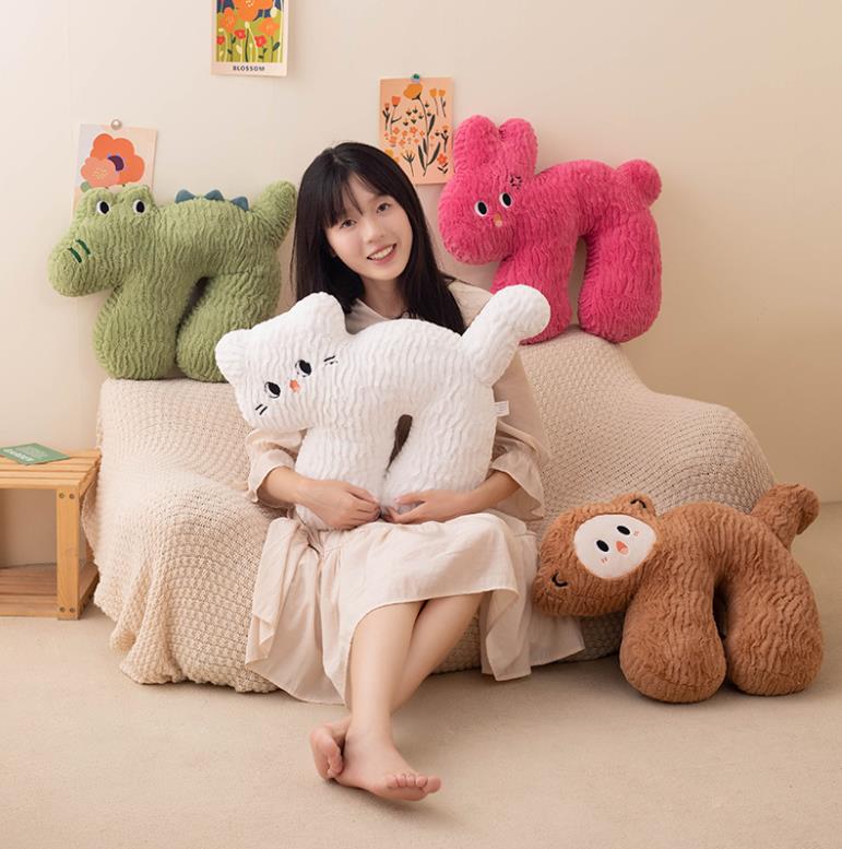 Best Colorful Cat Throw Pillow Sofa Living Room Bed Girl Sleeping Doll Cushion Cute Doll Birthday Gift Supplier 16