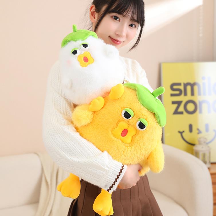 Lovely Lotus Chicken Plush Toys Creative Funny Chick Doll Accompanied Sleeping Pillow Gifts 1