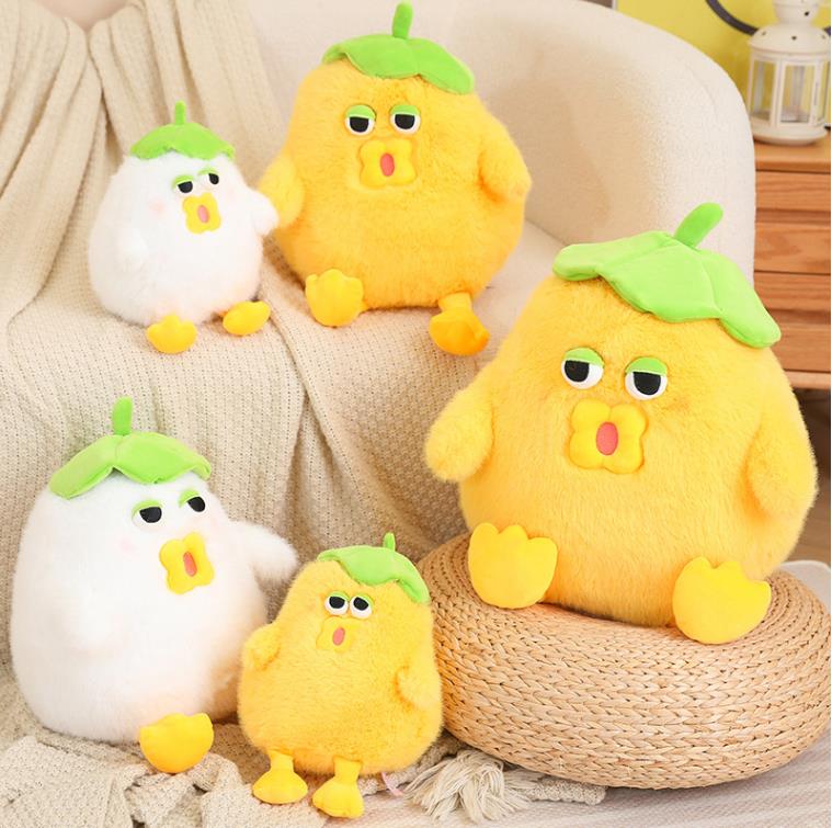 Lovely Lotus Chicken Plush Toys Creative Funny Chick Doll Accompanied Sleeping Pillow Gifts 3