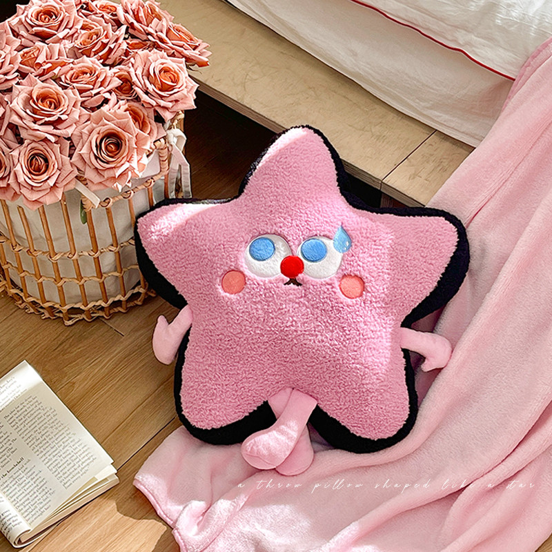 Soft Star Cute Design Stuffed Soft Pillow Colorful Star Shape Plush Toy 2