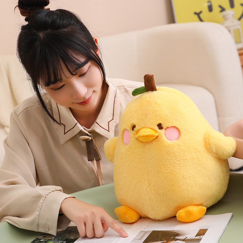 New Design Cute Stuffed Animal Toy Yellow Green Duck Plush Toy 1