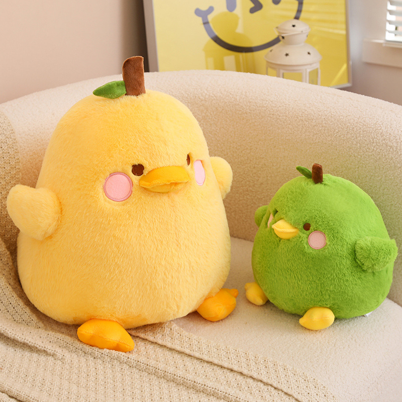 New Design Cute Stuffed Animal Toy Yellow Green Duck Plush Toy 3
