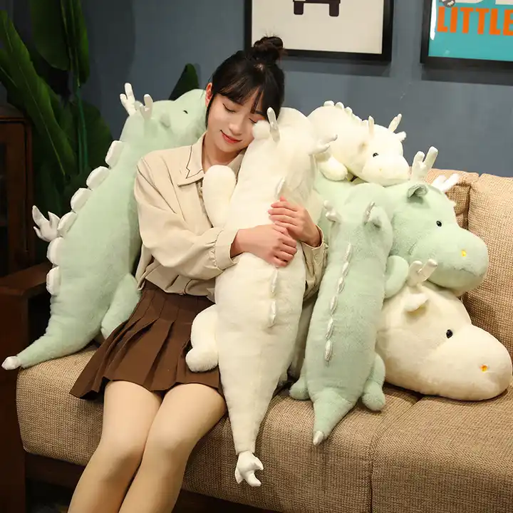 New Design Long Body Soft Pillow Dragon Stuffed Plush Toy Gift For Kids 3