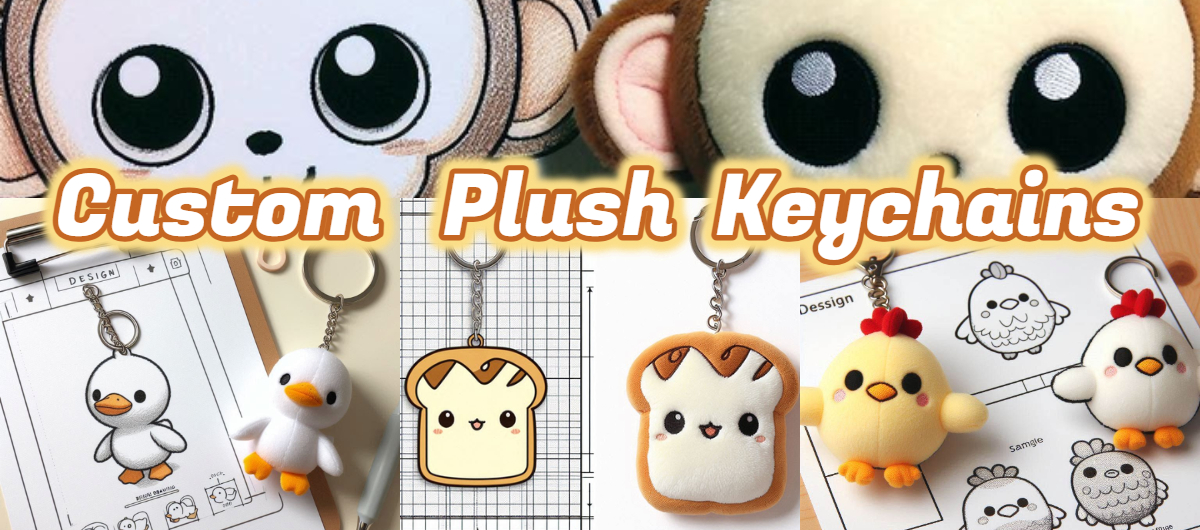 ODM OEM Hot Sale Custom Plush Keychain Manufacturer Soft Animal Fur Soft Monster Mini Mascot Pendant 8