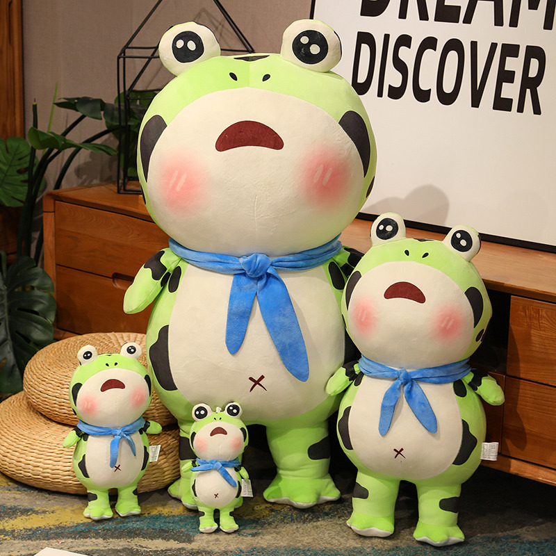 Adorable Frog Plush Toy， it's a perfect companion for kids and frog - lovers alike 1