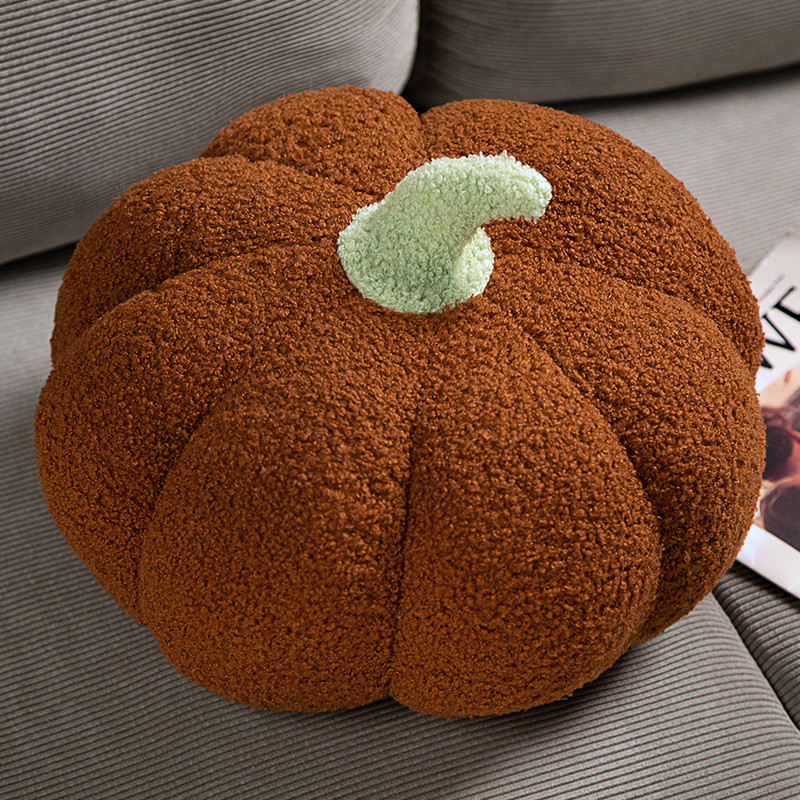 Cozy Pumpkin Pillow - A Touch of Autumn Charm. Snuggle up with this soft and adorable pumpkin-shaped pillow. Adds a warm 2