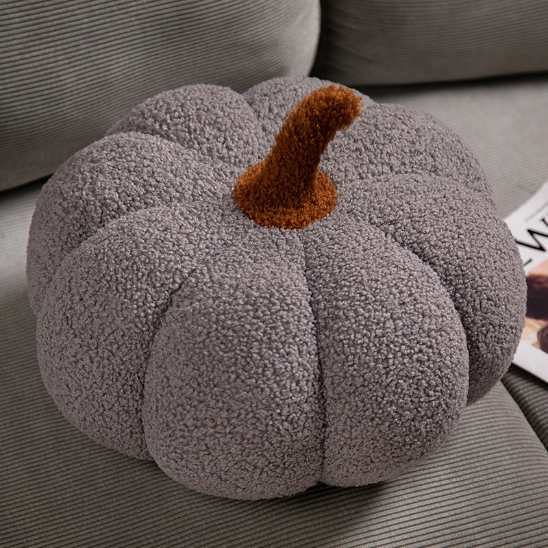 Cozy Pumpkin Pillow - A Touch of Autumn Charm. Snuggle up with this soft and adorable pumpkin-shaped pillow. Adds a warm 3