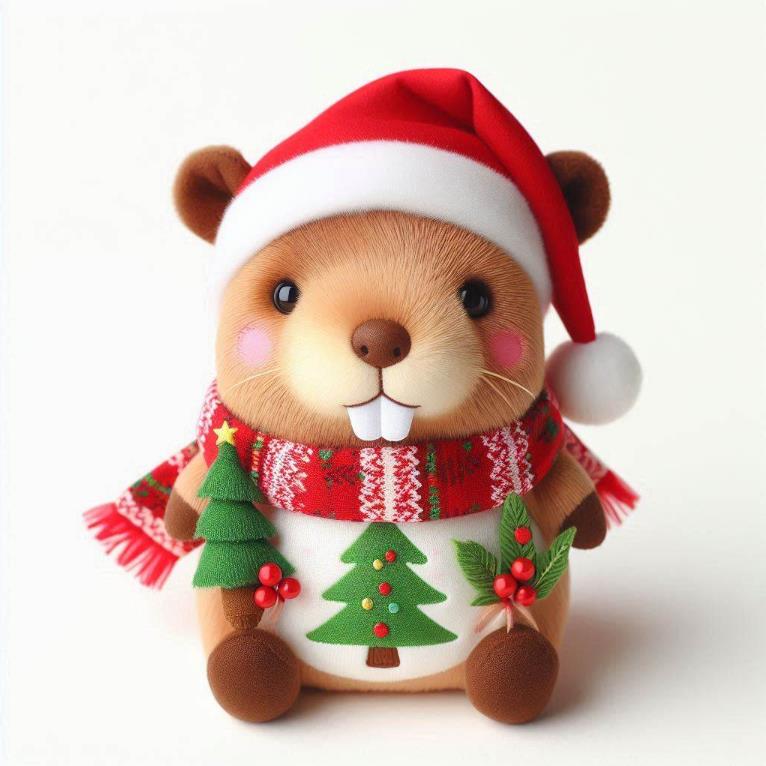 Christmas Capybara Plush: A Festive Delight! 2