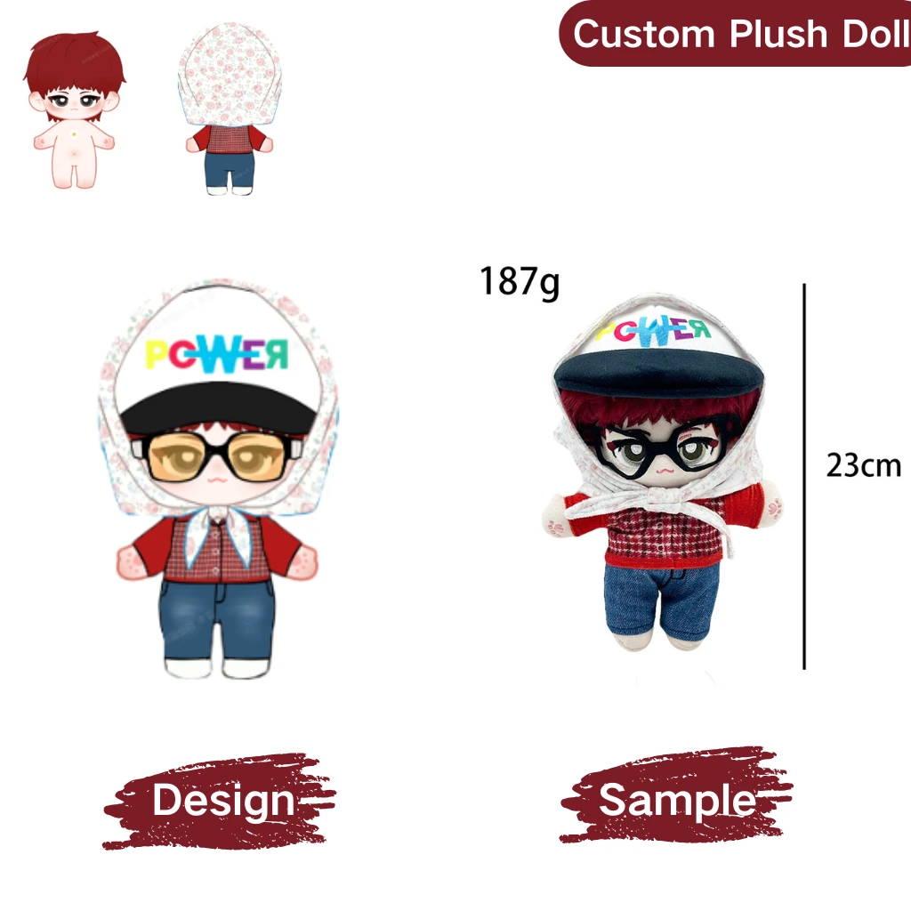 Low MOQ Custom Stuffed Doll Make Your Cotton Plush Doll Custom High Quality Anime Kpop Plush Idol Doll Manufacturers 1