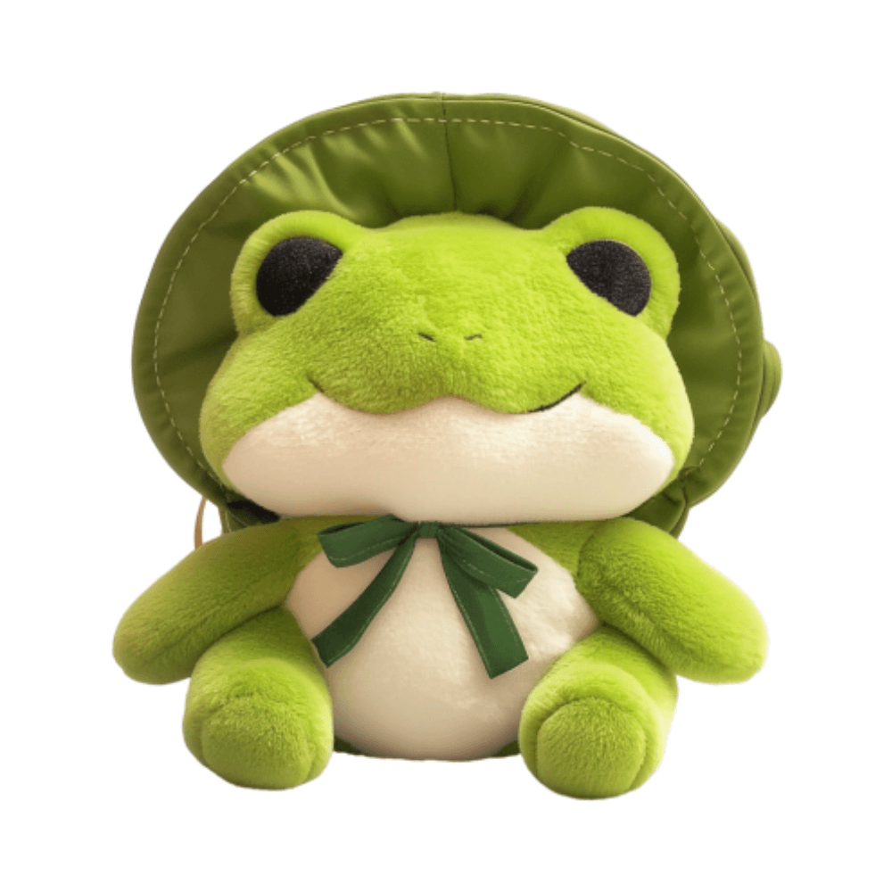Plush Manufacturer Custom Made Smile Hot Sale Stuffed Green Frog Plush Toy Cute Cartoon Travel Frog Stuffed Doll 11