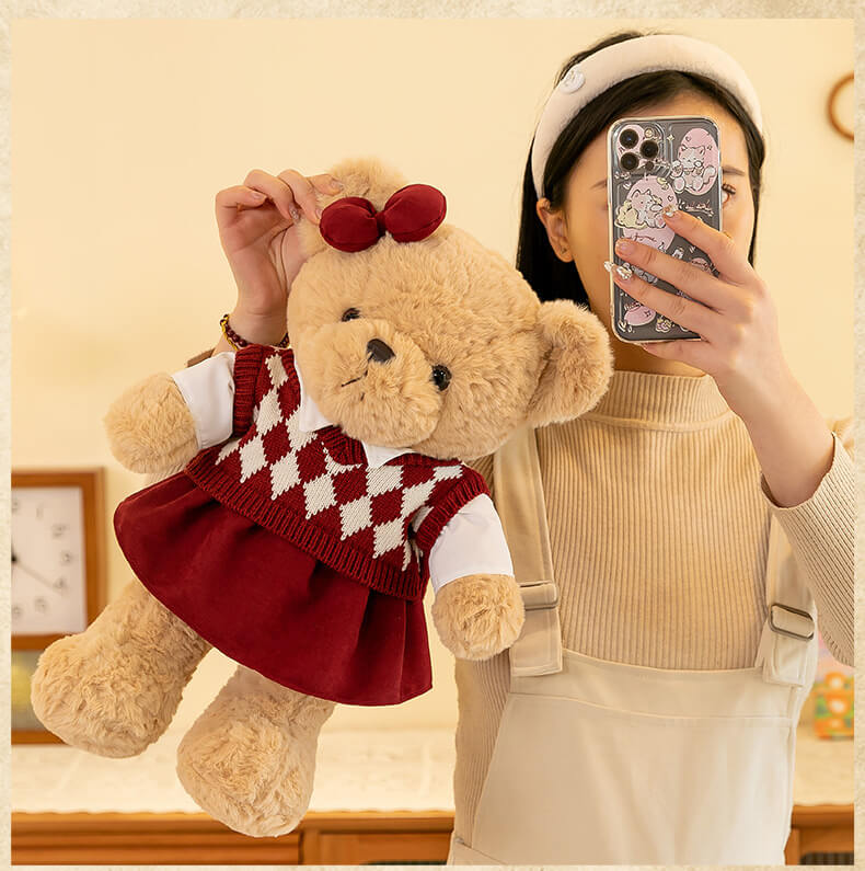 Teddy Bear With Sweater Factory Wholesale High Quality ODM Lovely Large Couple Bears As Valentine Gift 16