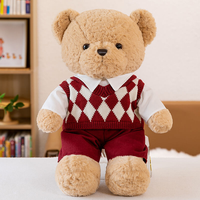 Teddy Bear With Sweater Factory Wholesale High Quality ODM Lovely Large Couple Bears As Valentine Gift 14