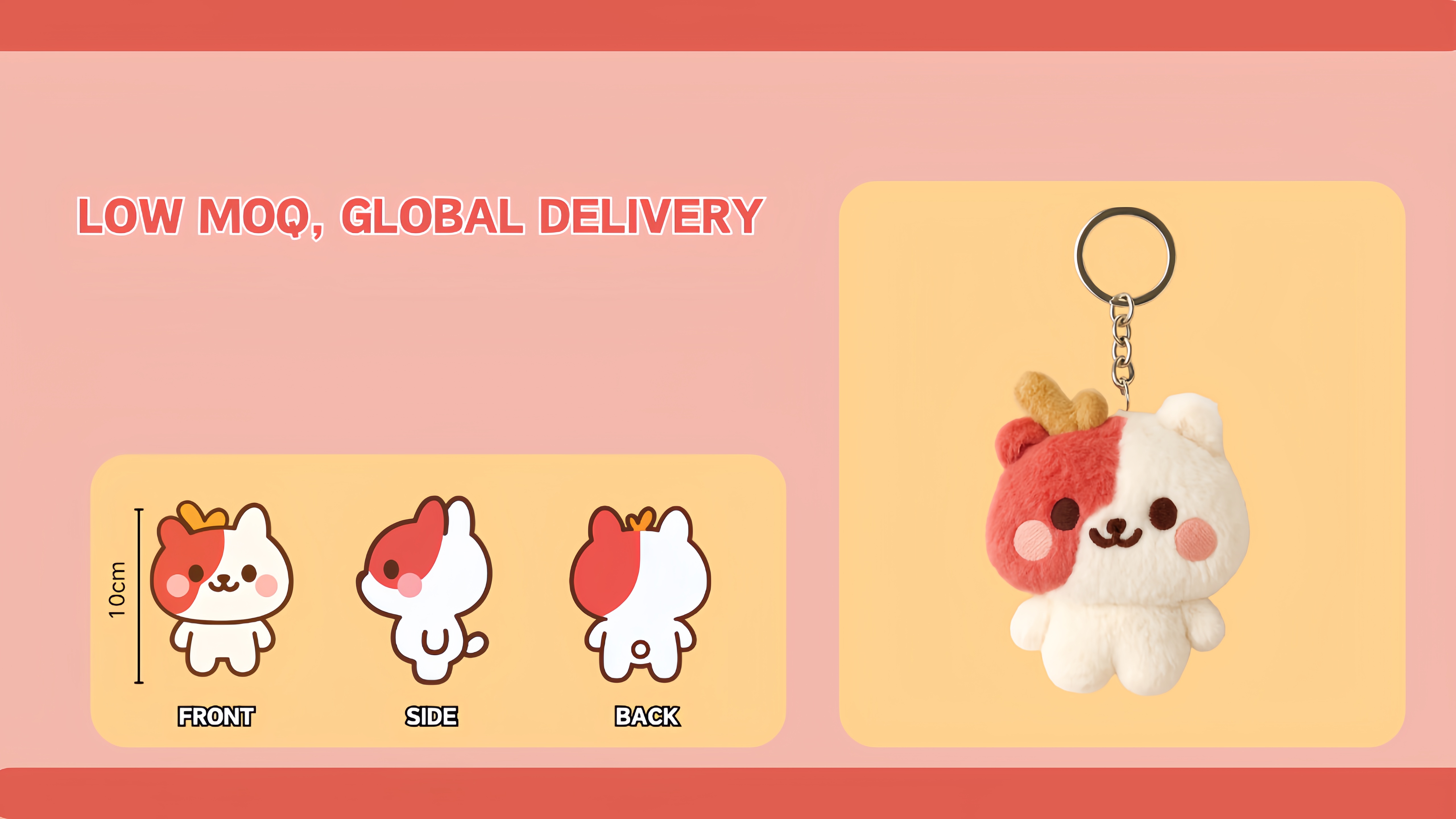 Best Custom Mini Plush Keychain Manufacturer | Low MOQ 2