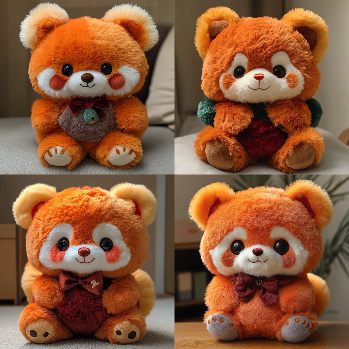 Custom Red Panda Soft Toy Plush Toy Cartoon Racoon Plush Toys Stuffed Animal Cushion Pillow Gift Mascot Toy for Kids 1