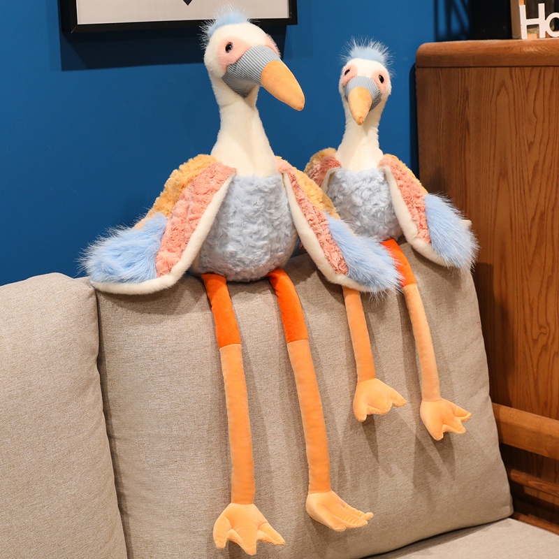 Grulla de la suerte tradicional, juguete de peluche, muñeco de peluche auspicioso para niños y adultos, regalo decorativo para festivales. 15