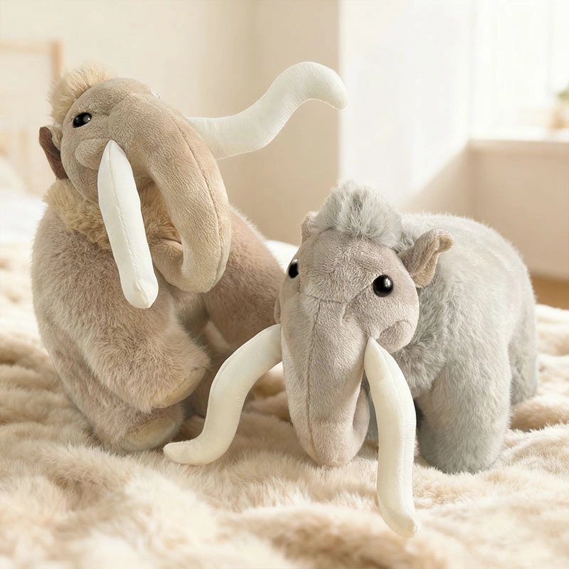 Super Soft Woolly Mammoth Plush Toy Realistic Stuffed Animal for Children Collectors Gift Decoration 1