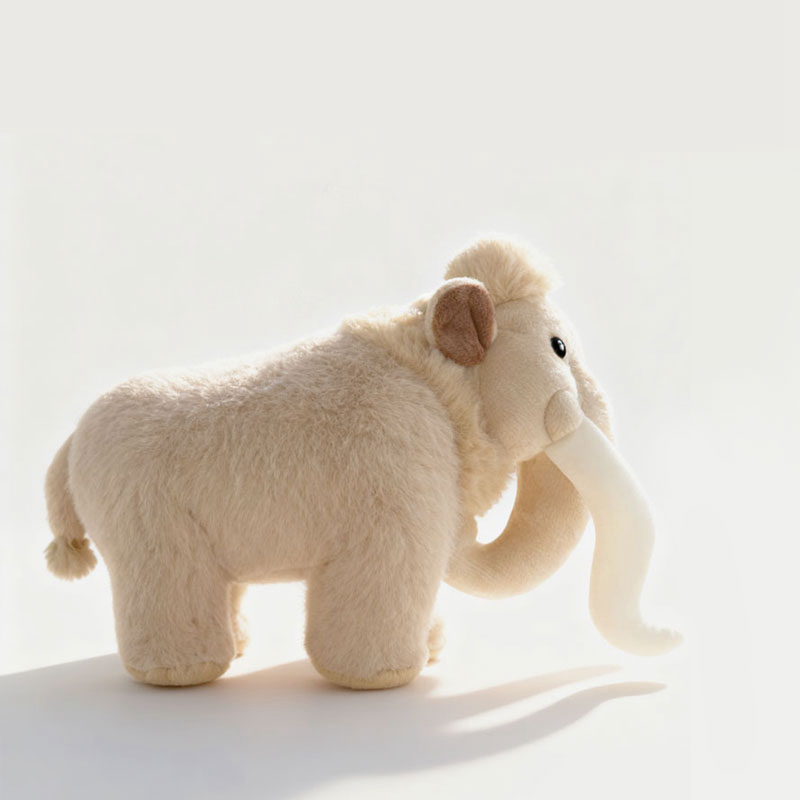 Super Soft Woolly Mammoth Plush Toy Realistic Stuffed Animal for Children Collectors Gift Decoration 12