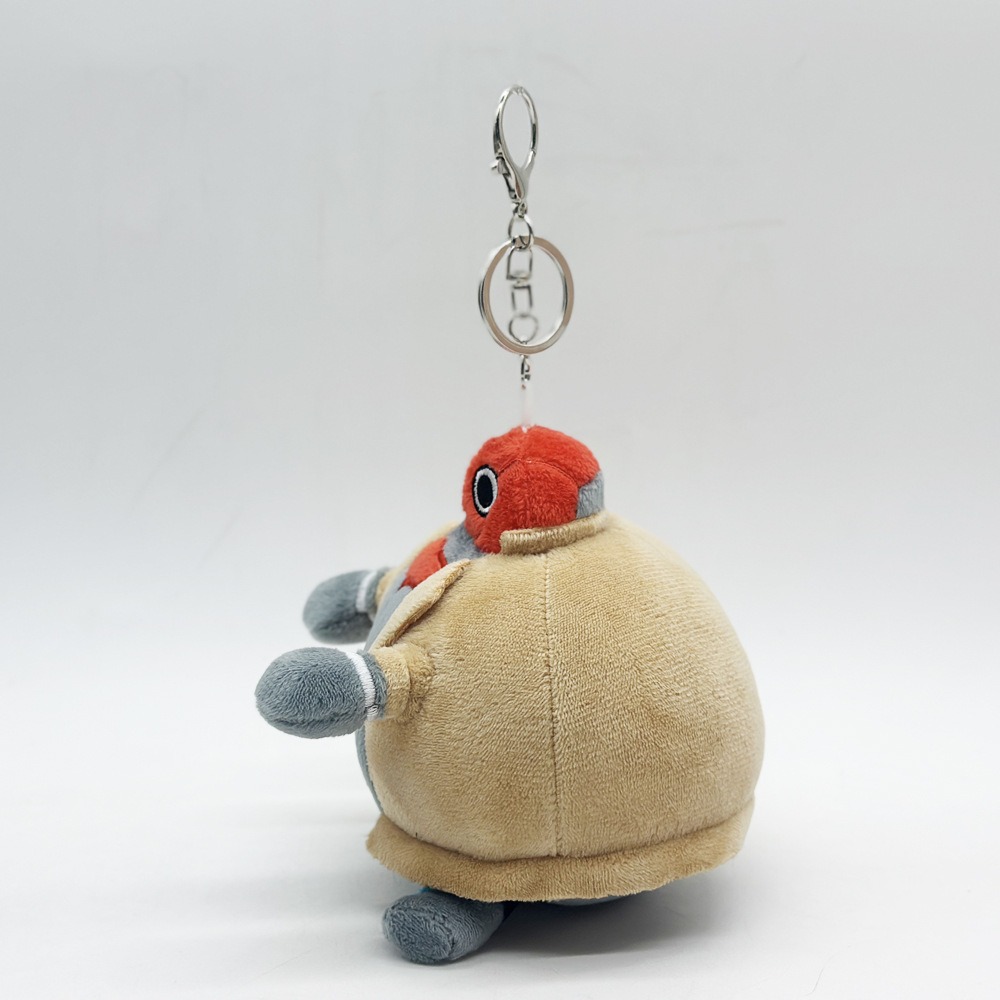 12cm fat jason todd  Cute Cartoon Character Plush Keychain  Soft Stuffed Bag Charm with Bat Logo 17