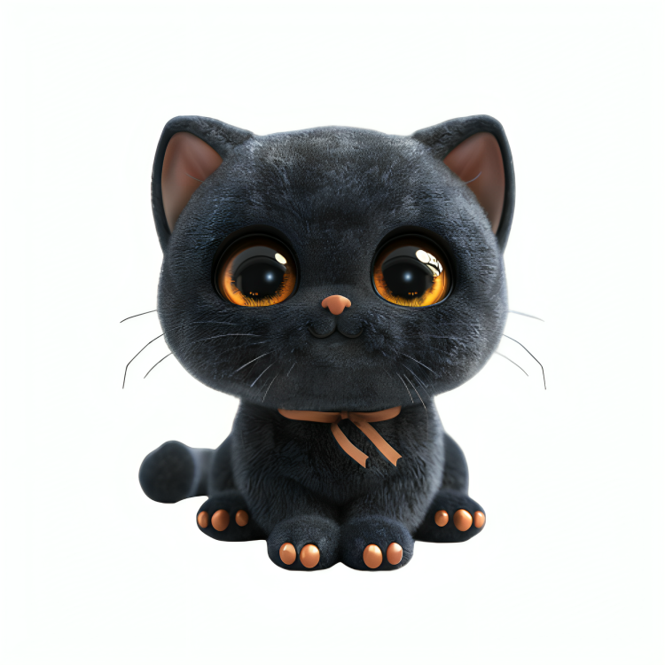 CE OEM ODM Manufacturer Custom Black Cat Plush Pillow Toy Soft Kawaii Plushies Stuffed Animals Peluche Chat Noir Réalist 9