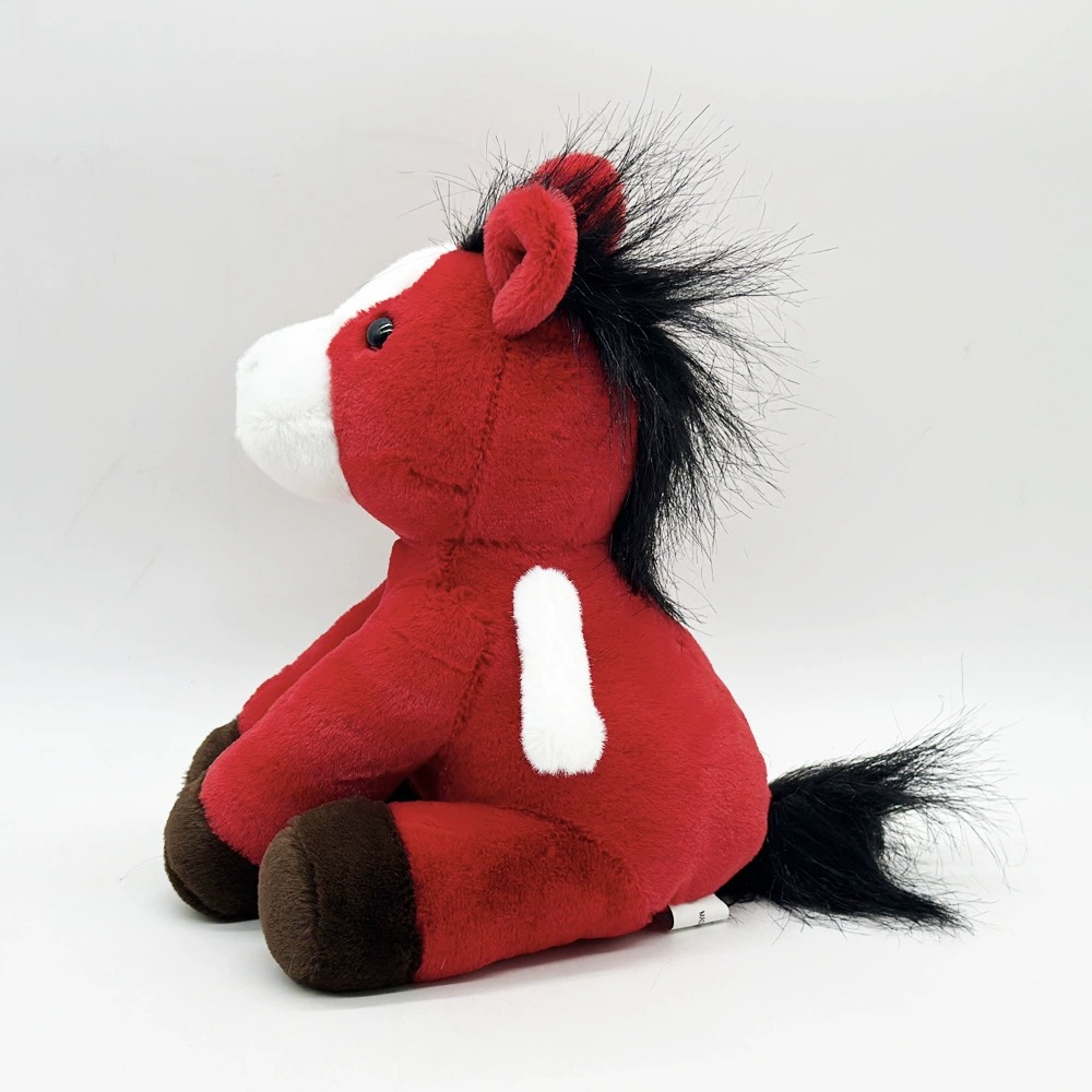 Pégase ailé rouge et blanc en peluche de 23 cm | Adorable compagnon cheval volant en peluche 16