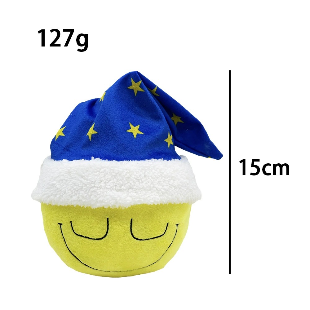 Мягкая игрушка «Дремлющий бульдозер» 15 см | Милая игрушка-смайлик с изображением флага ЕС, спящая во время сна 19