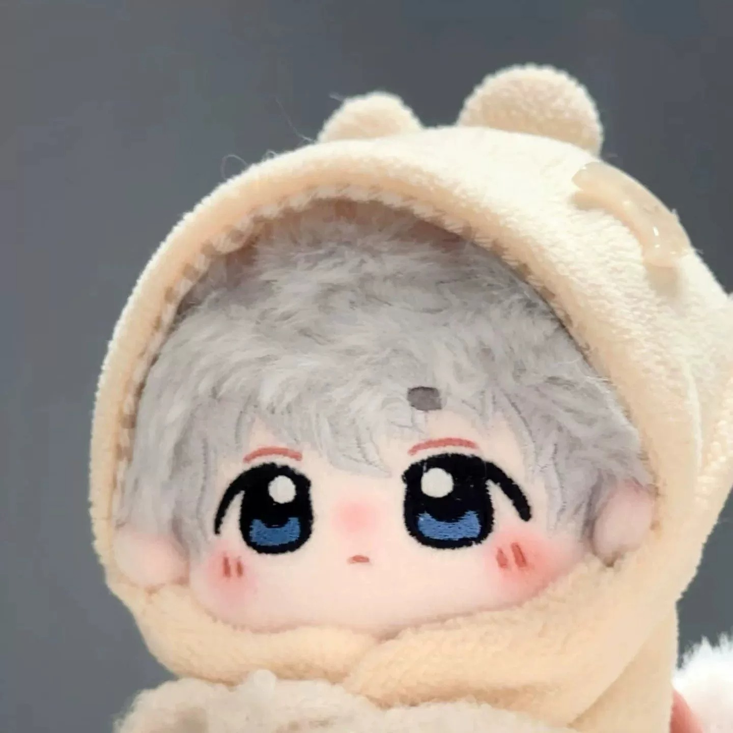 Q-Style Silver-Gray Hair Character Mochi Plush Dolls - Cute IP Derived Soft Stuffed Toys 15