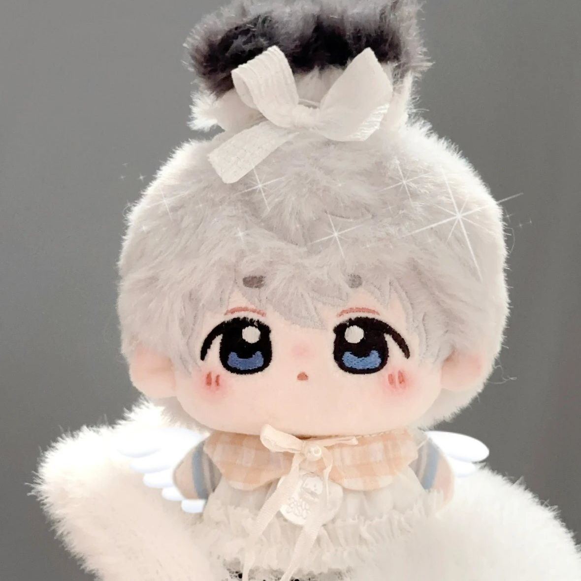 Q-Style Silver-Gray Hair Character Mochi Plush Dolls - Cute IP Derived Soft Stuffed Toys 14