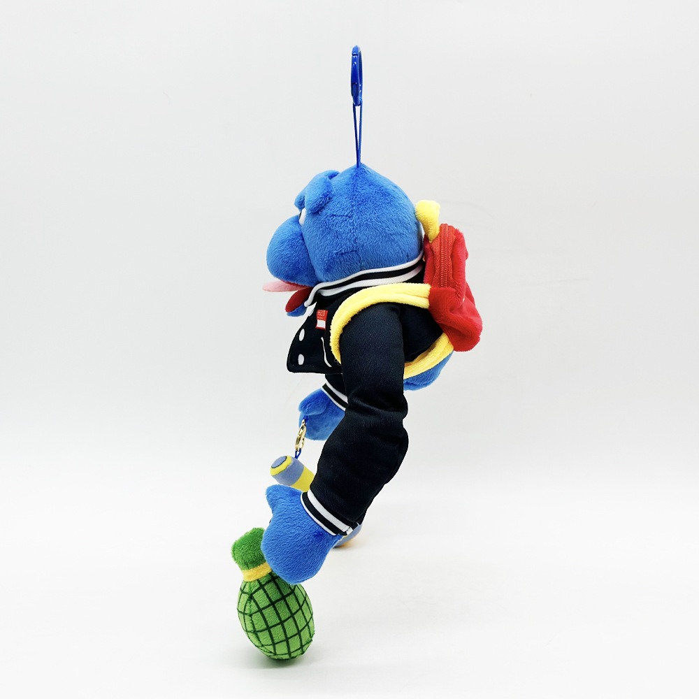 13cm Animal_OG_v1 Plush  Blue Plush Keychain - Stylish Character Stuffed Toy with Jacket & Detachable Accessories 24
