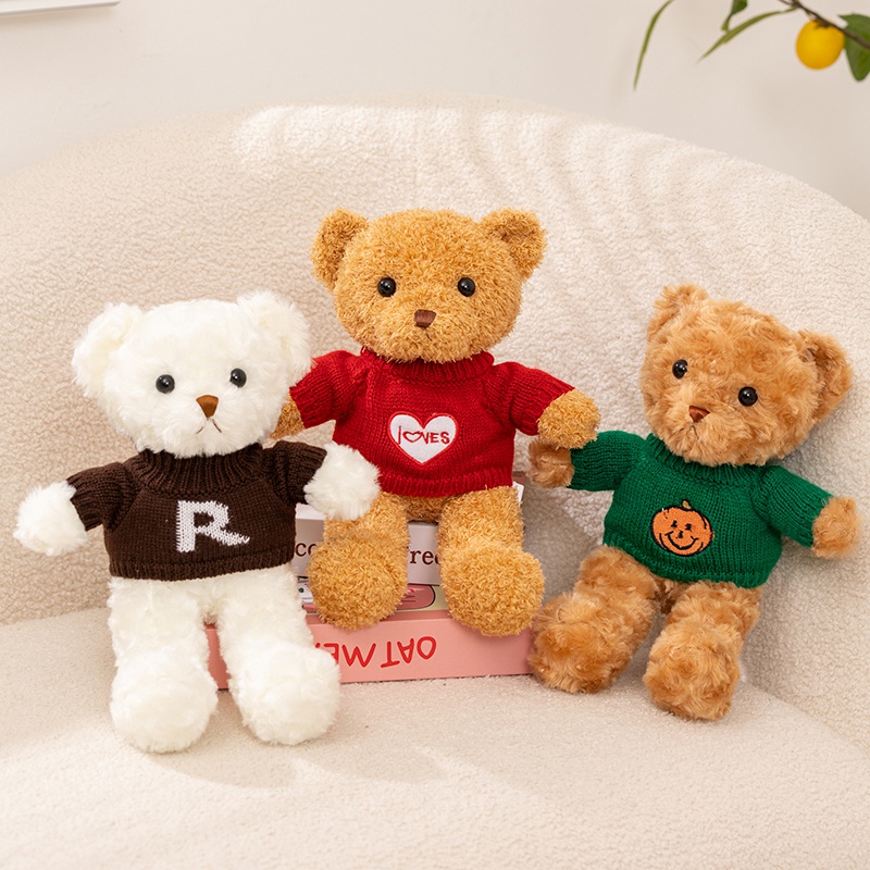 Quality Premium Plush Bear with Knit Sweater | Cuddly Toy for All Ages Manufacturer | Yortoob 11