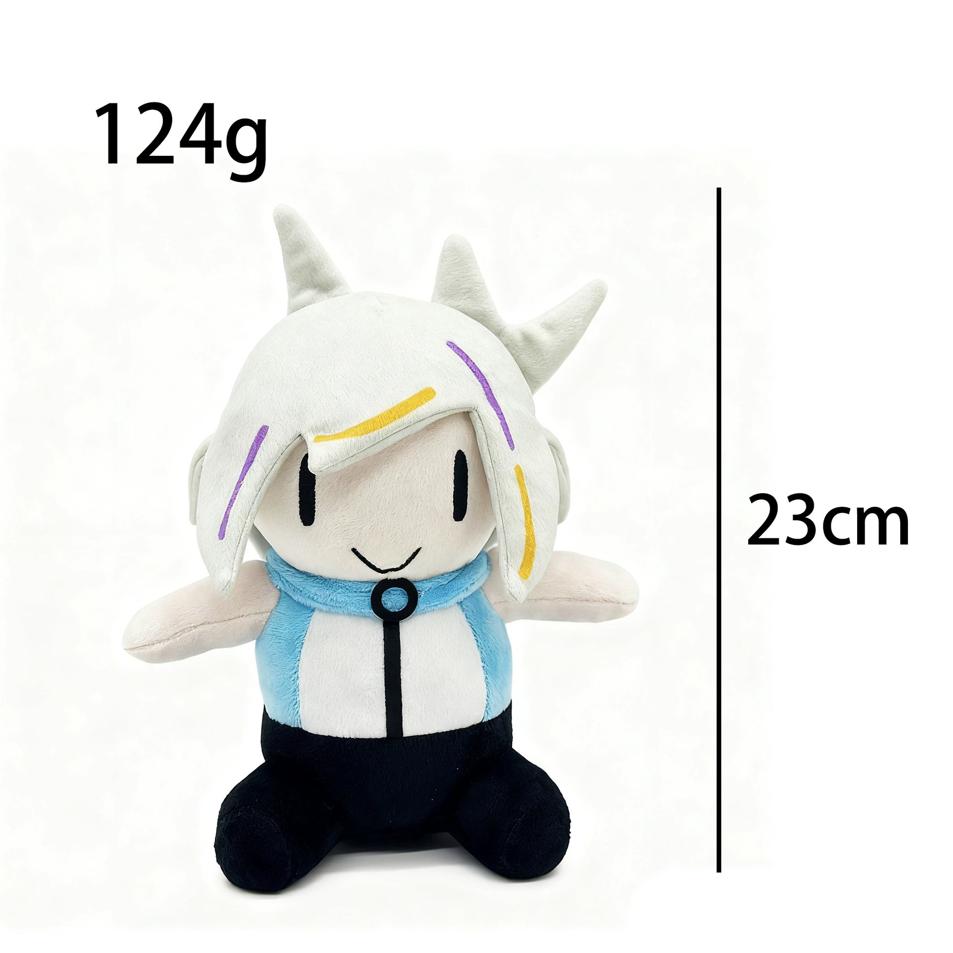 Chuy Peluche Poupée en peluche stylée - Peluche douce de 23 cm avec cheveux et tenue uniques (124 g) 15