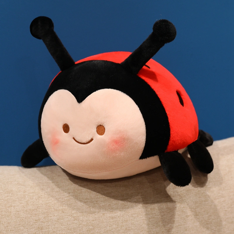 Super Soft Ladybug Plush Toy, Adorable Stuffed Insect Doll with Spot Details 1