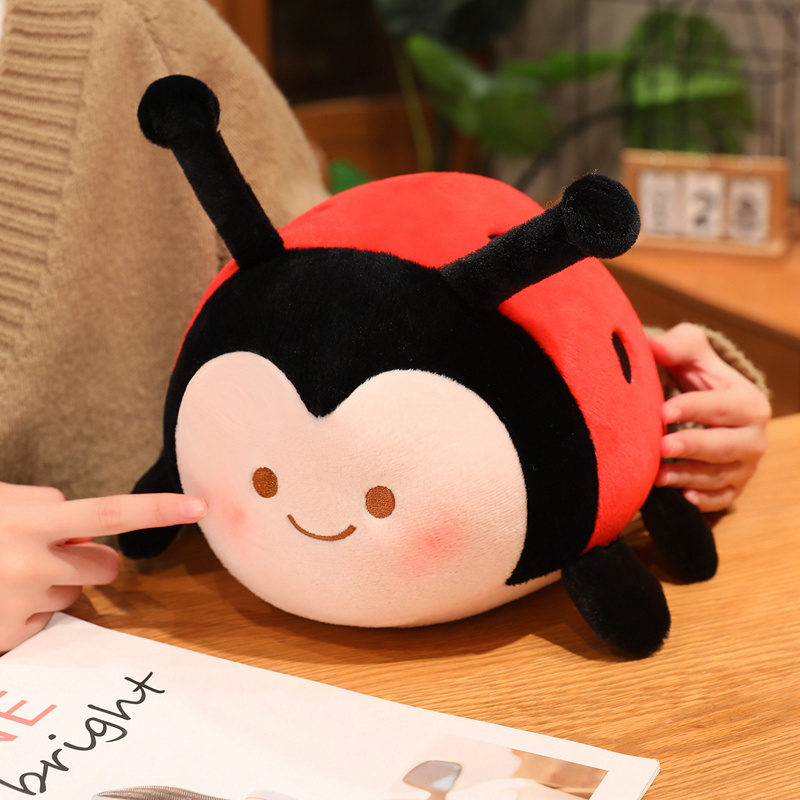 Super Soft Ladybug Plush Toy, Adorable Stuffed Insect Doll with Spot Details 13