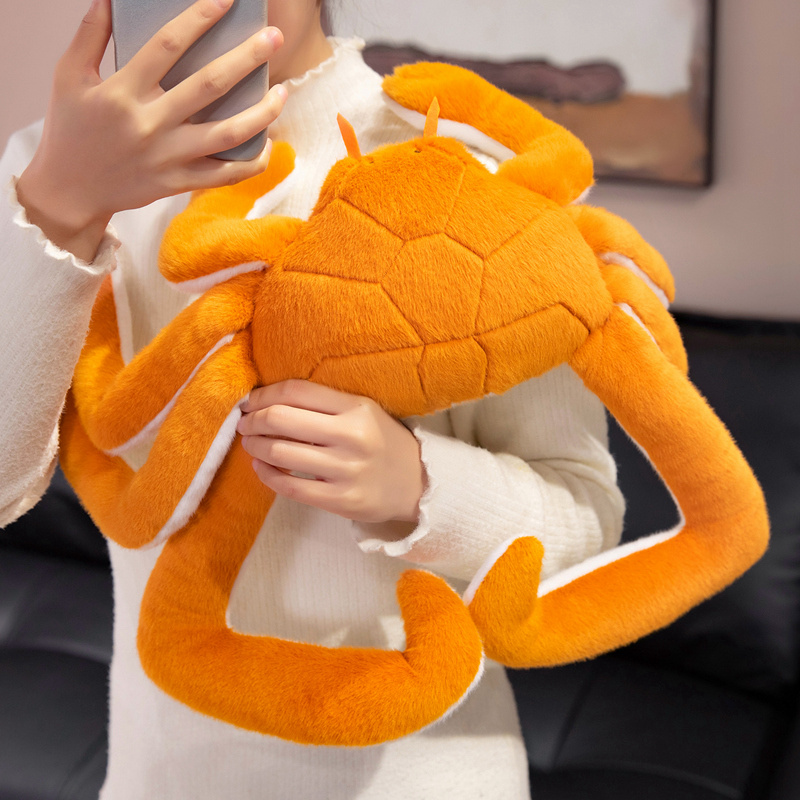 Soft King Crab Stuffed Doll, Realistic Seafood Plush Toy for Home Decoration 14