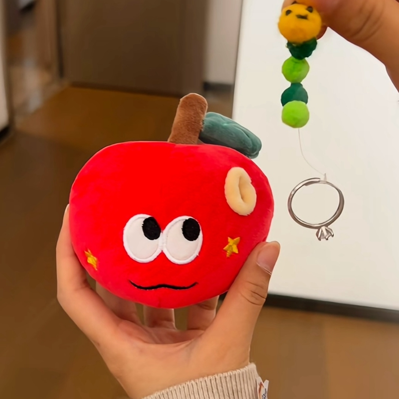 Realistic Apple Plush Toy, Soft Stuffed Fruit Doll for Decoration &amp; Gift 1