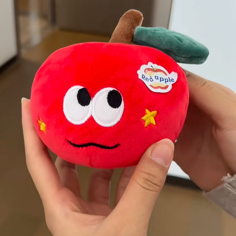 Realistic Apple Plush Toy, Soft Stuffed Fruit Doll for Decoration & Gift 13