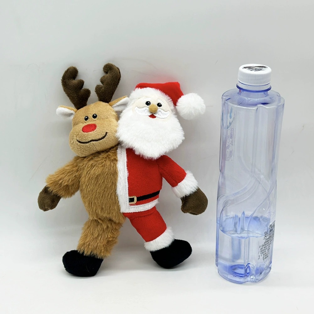 23cm Half Santa & Half Reindeer Christmas Plush Toy - 65g Festive Stuffed Animal Decoration 18