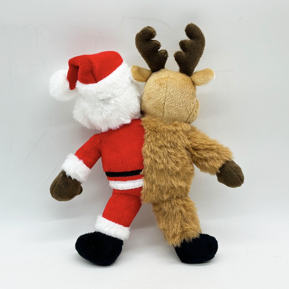 23cm Half Santa & Half Reindeer Christmas Plush Toy - 65g Festive Stuffed Animal Decoration 20