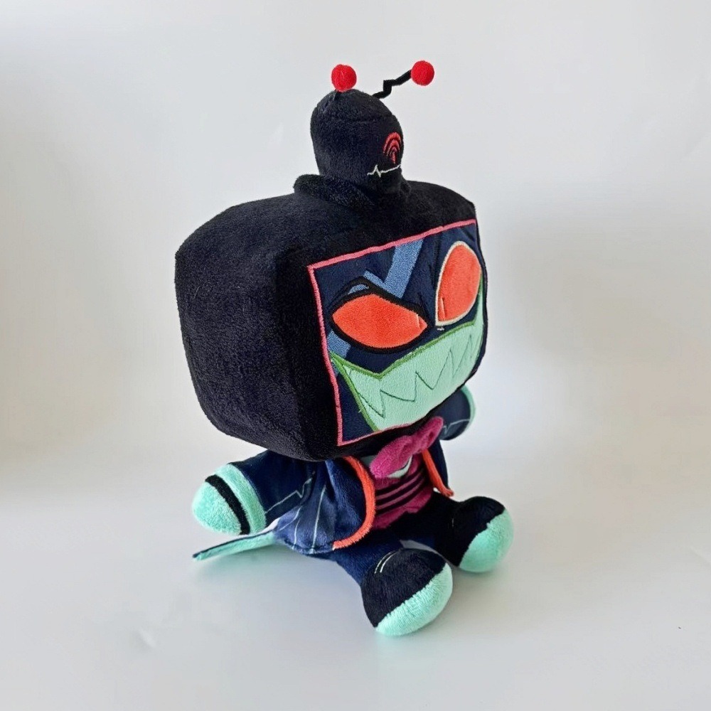 25cm Hazbin Hotel Plush TV-Headed Antenna Plush Toy - 25cm Whimsical Cartoon Character Stuffed Doll 12