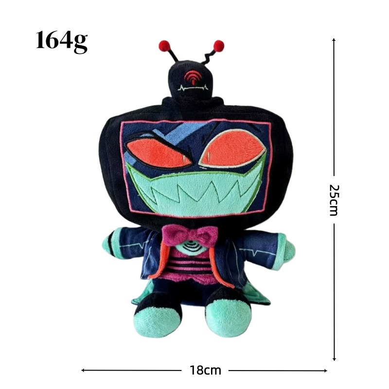 25cm Hazbin Hotel Plush TV-Headed Antenna Plush Toy - 25cm Whimsical Cartoon Character Stuffed Doll 16