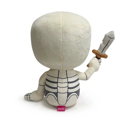 25cm Cute Spooky Skeleton Plush Toy - Soft Stuffed Figure with Tiny Sword (Adorable Whimsical Skeleton Doll) 11