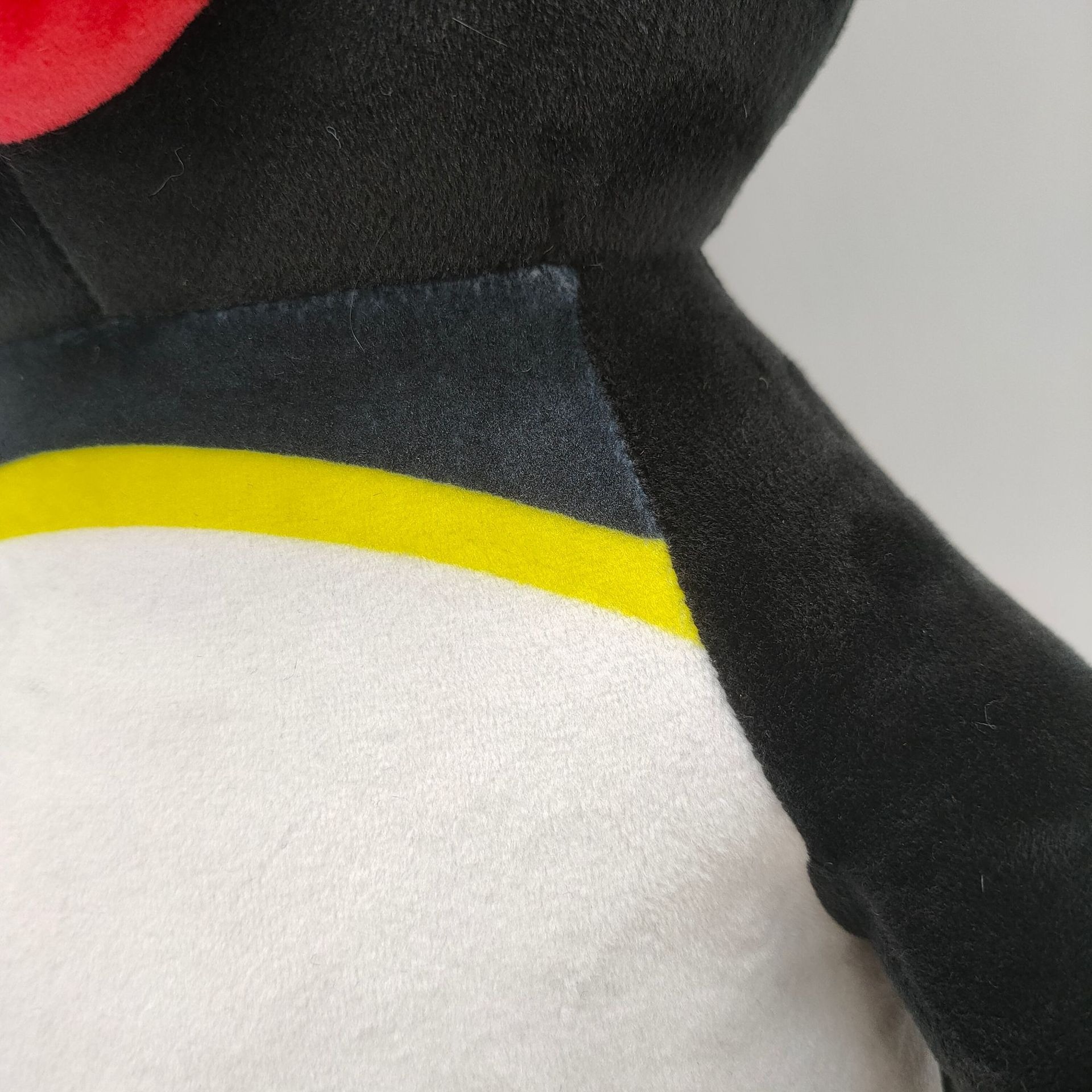 31cm Adorable Black & White Pingu  Penguin Plush Toy - Soft Stuffed Animal with Red Beak & Yellow Accent 12