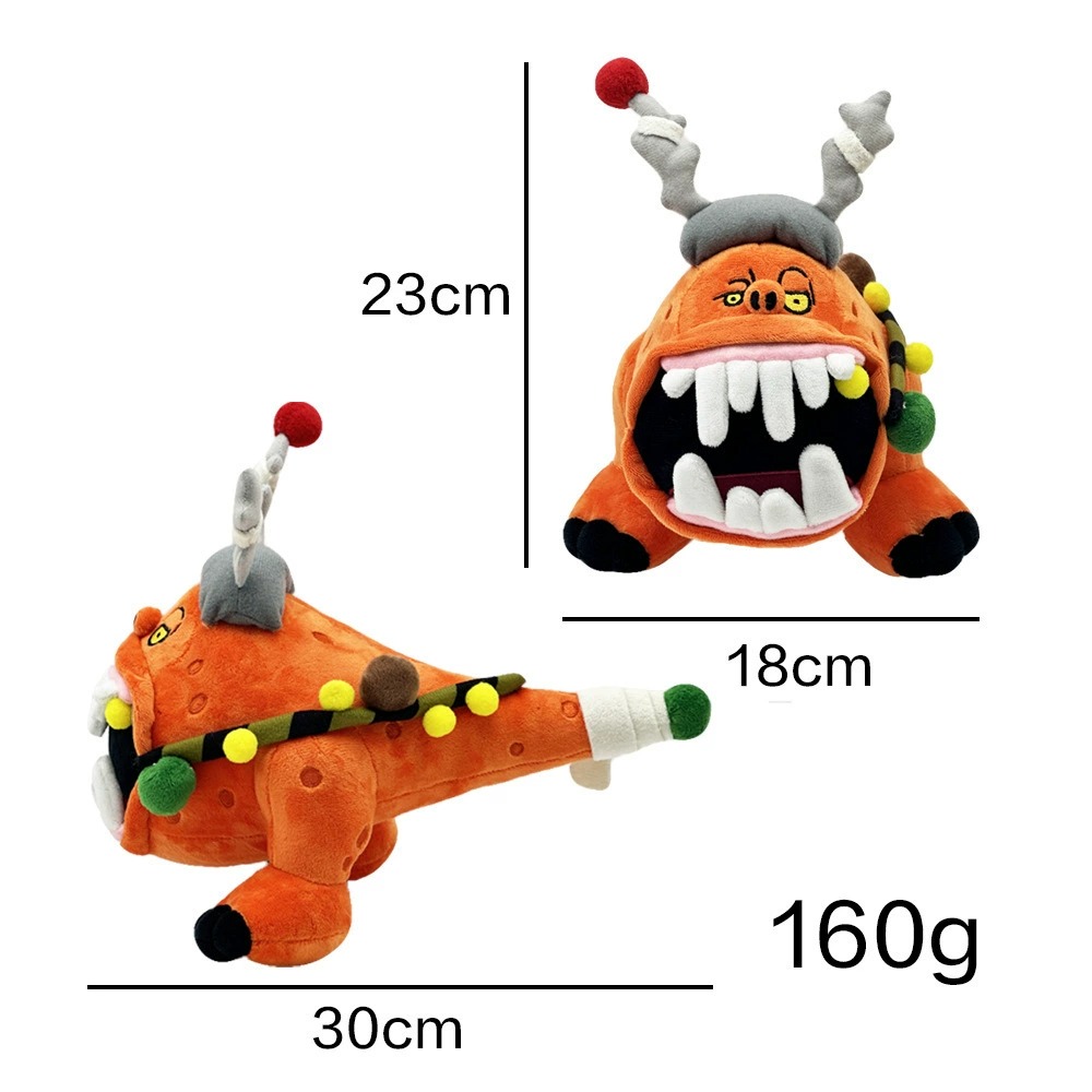 30cm Total War WARHAMMER ​Stranger Things Demogorgon Christmas Plush Toy Monster Stuffed Animal with Holiday Details 16
