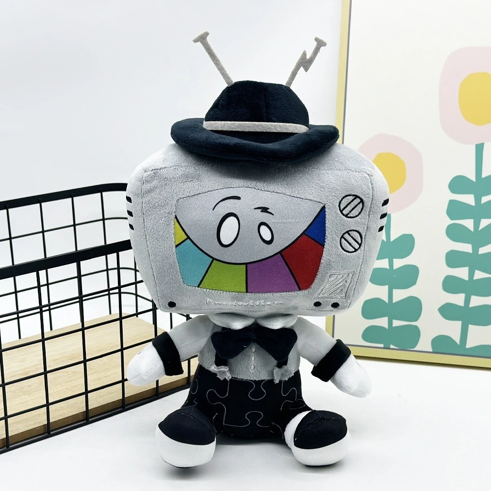 Peluche Mr. Puzzles SMG4 de 35 cm - Poupée en peluche officielle inspirée du personnage de la série télévisée (273 g) 1