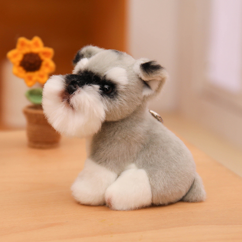 Миниатюрная плюшевая кукла-щенок размером с большой палец — мягкая игрушка-собачка для подарков. 14