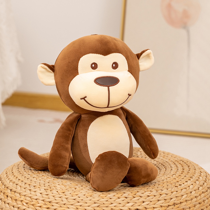 Cute Little Monkey Plush Doll - Soft Stuffed Monkey Toy for Kids & Home Decor 12