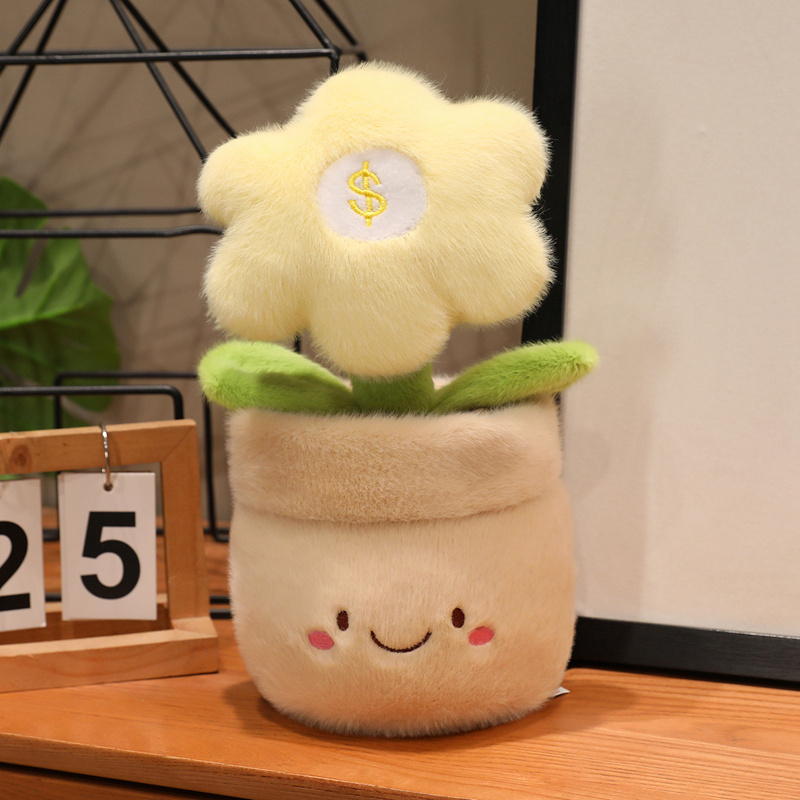 Lucky Money Flower Plush Doll - Soft Stuffed Money Flower Doll for Gifts & Home Decor 15