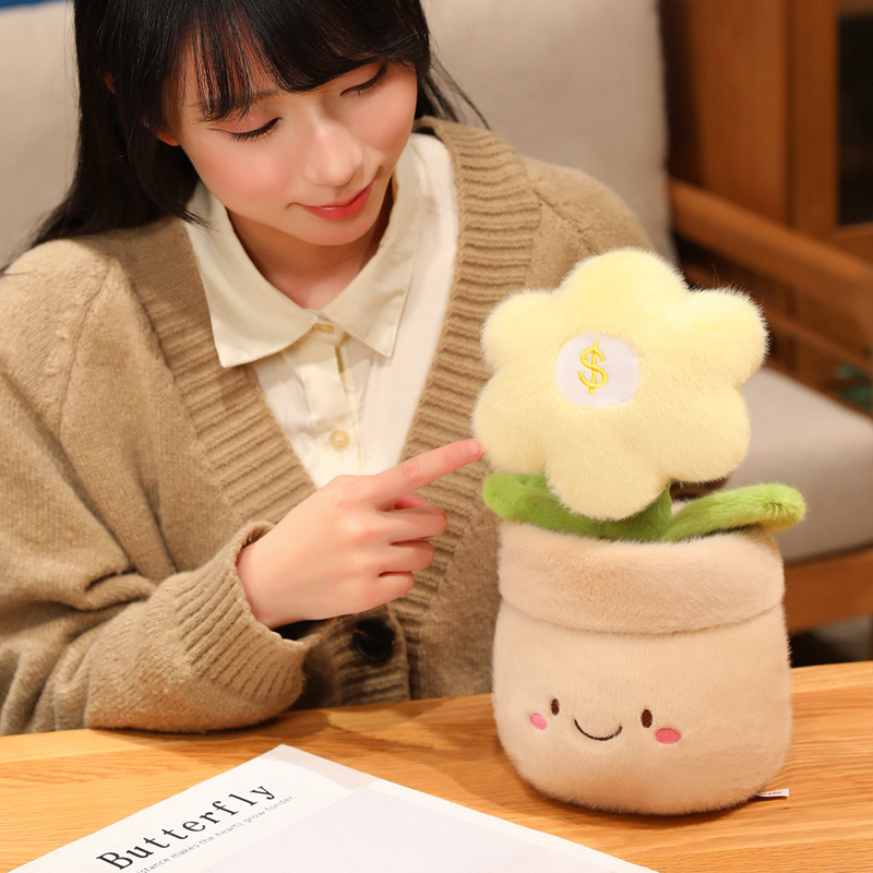Lucky Money Flower Plush Doll - Soft Stuffed Money Flower Doll for Gifts & Home Decor 14